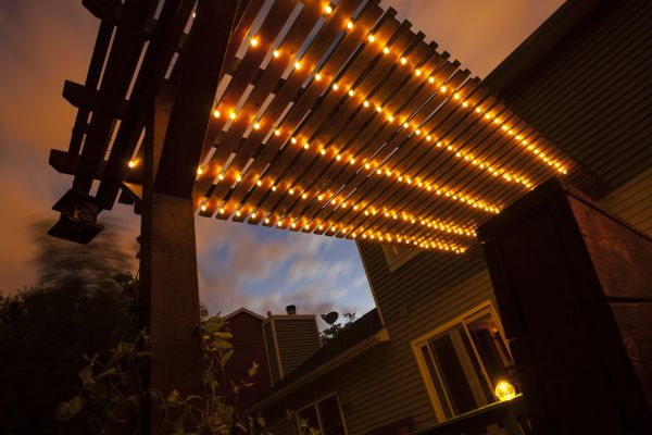 eclairage led pergola